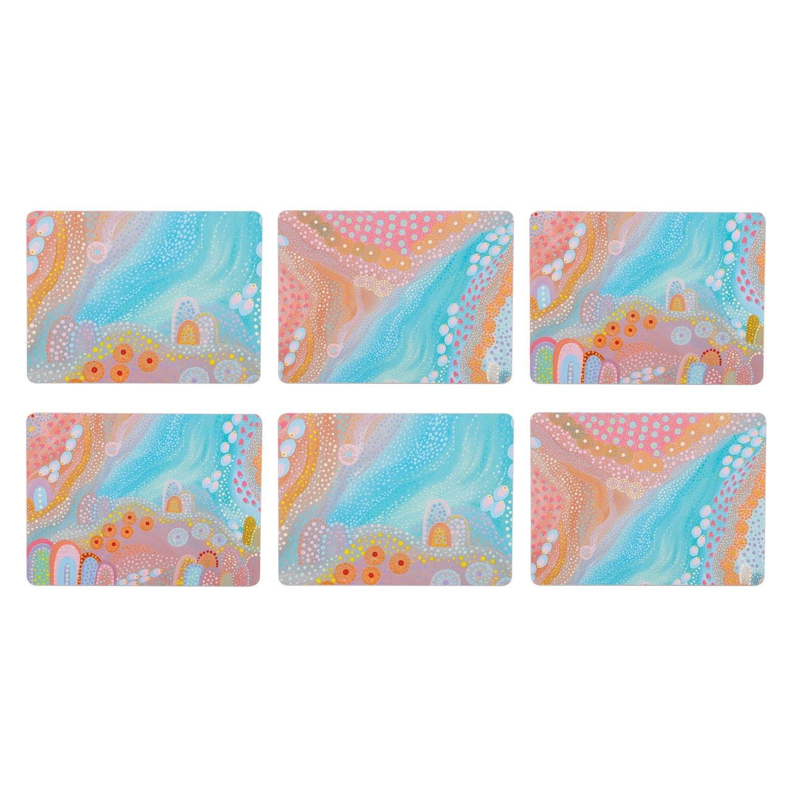 Ashdene Koort Boodja Heart Country Assorted 6pk Placemat