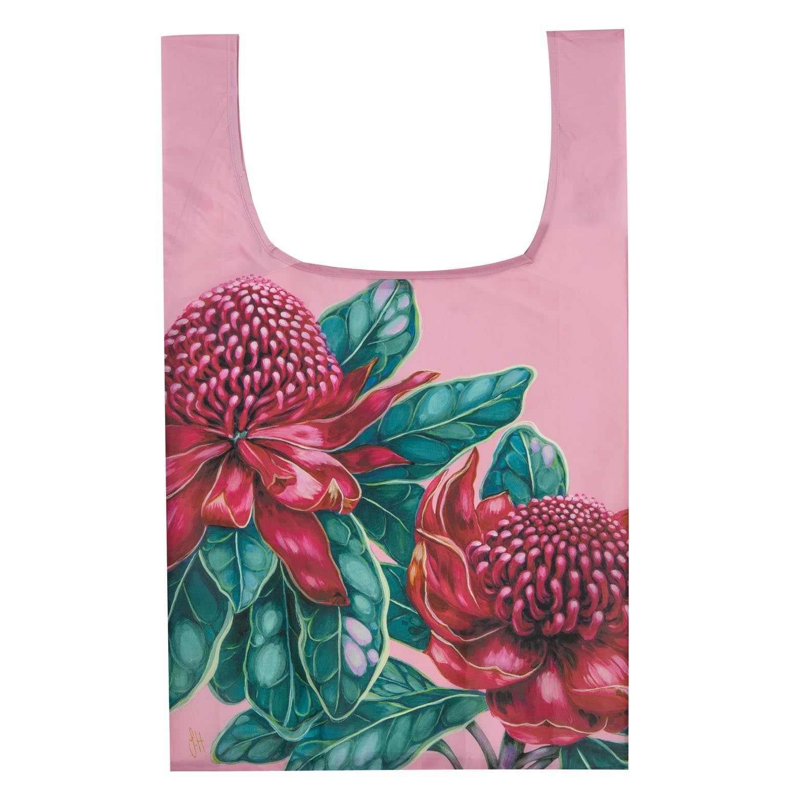 Ashdene Native Flora Waratah RPET Shopping Bag