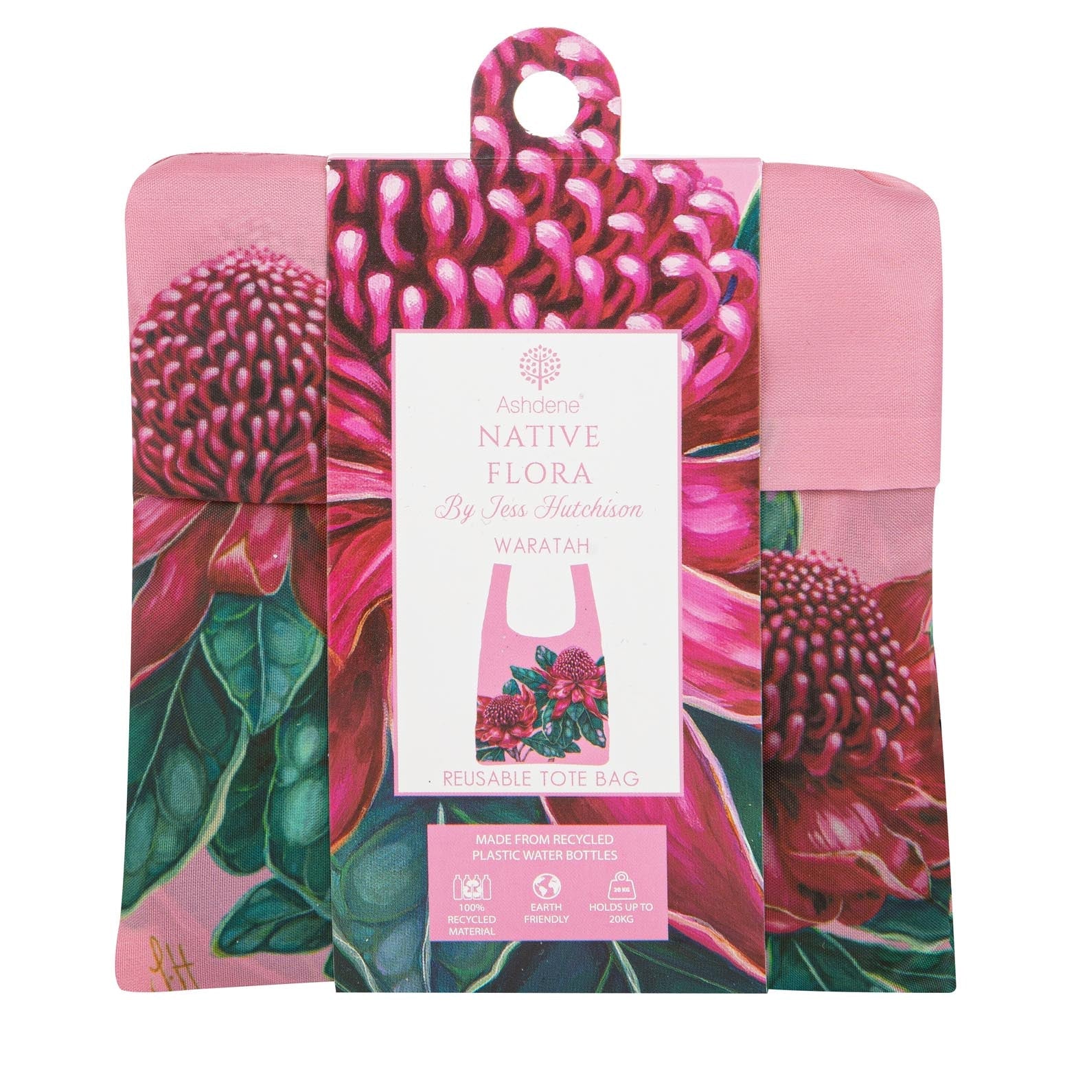 Ashdene Native Flora Waratah RPET Shopping Bag