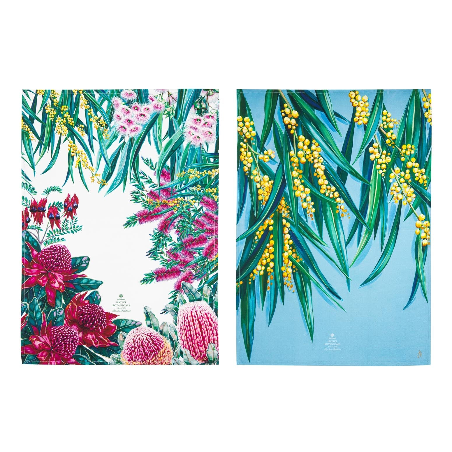 Ashdene Native Flora Wattle 2pk Kitchen Towel
