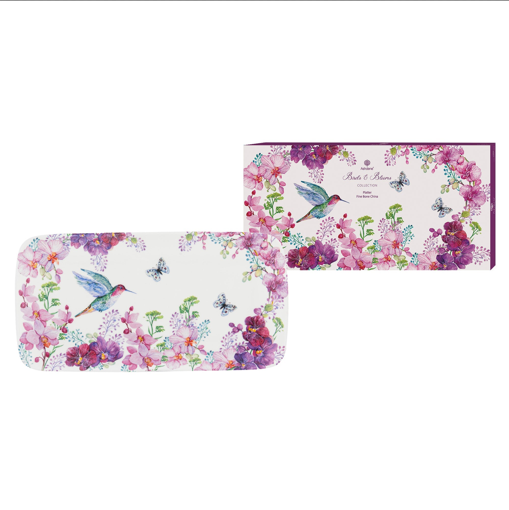 Ashdene Birds & Blooms Rectangle Platter