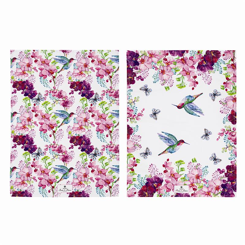 Ashdene Birds & Blooms 2pk Kitchen Towel