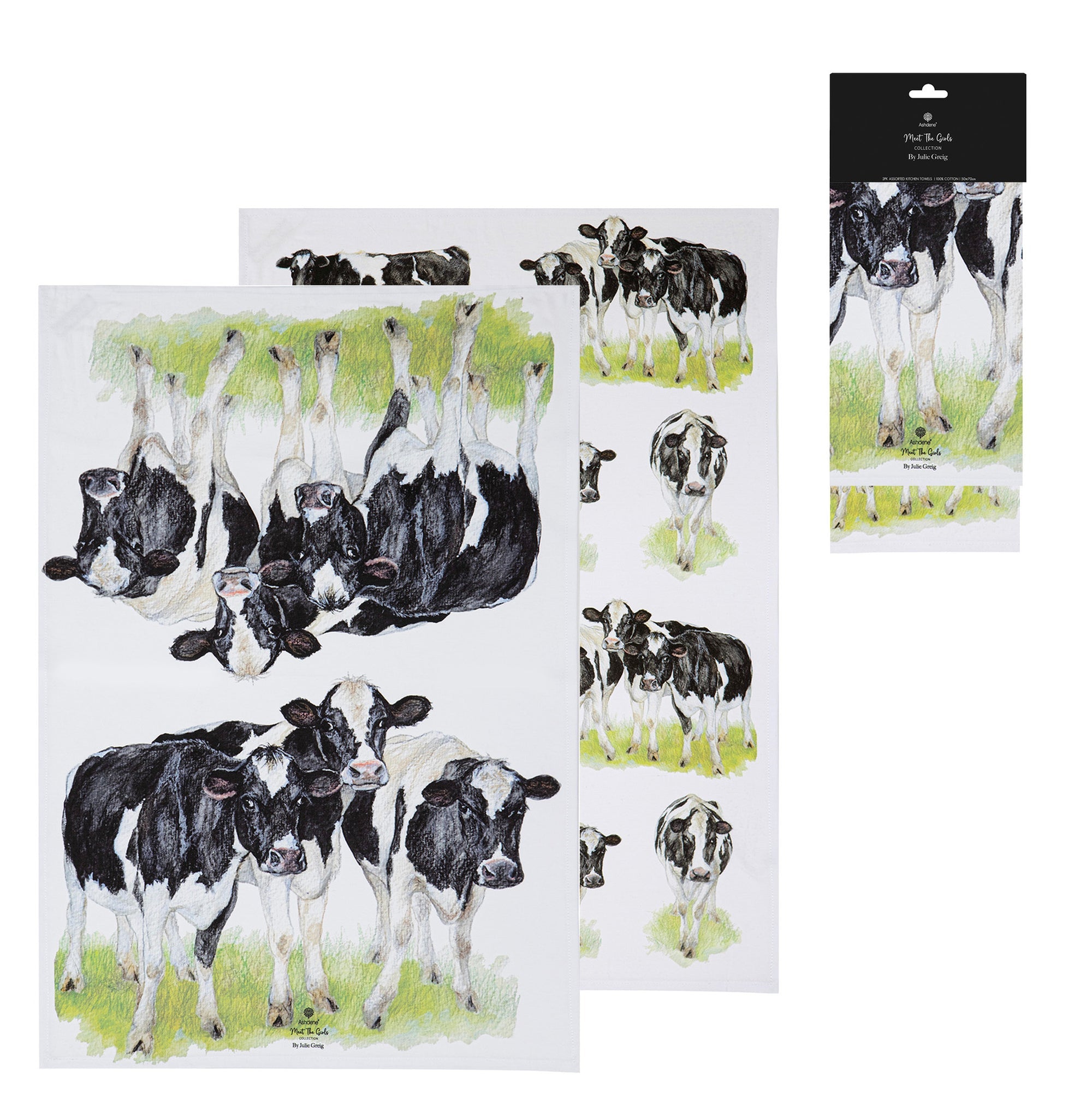 Ashdene Meet The Girls 2pk Kitchen Towel