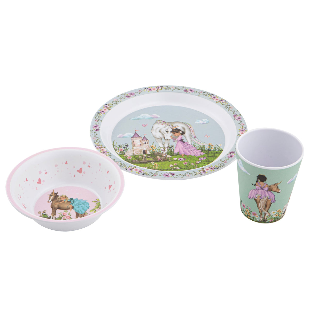 Ashdene My Unicorn 3 Piece Kids Dinner Set