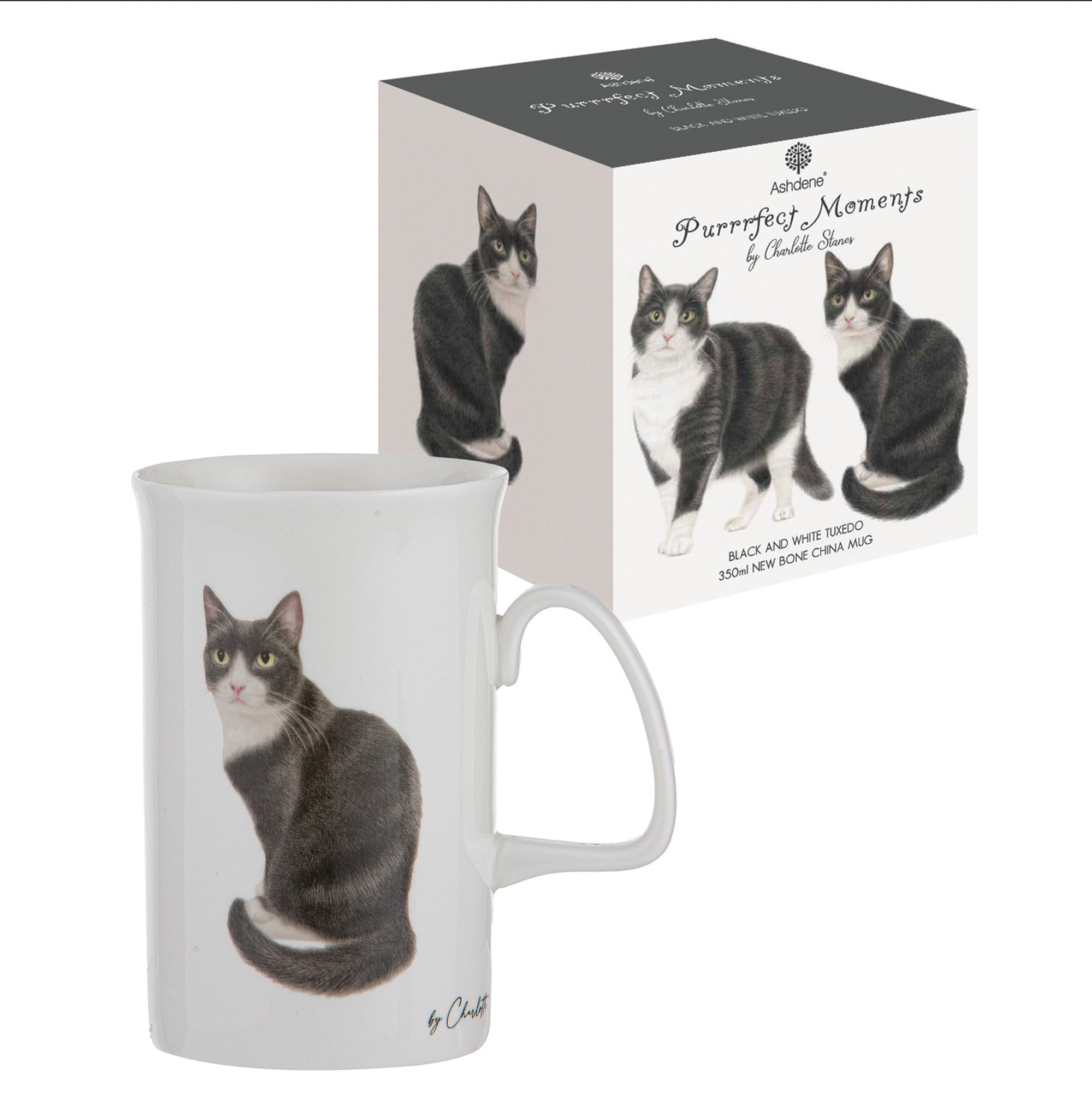 Ashdene Purrrfect Moments B&W Tuxedo Cat Can Mug