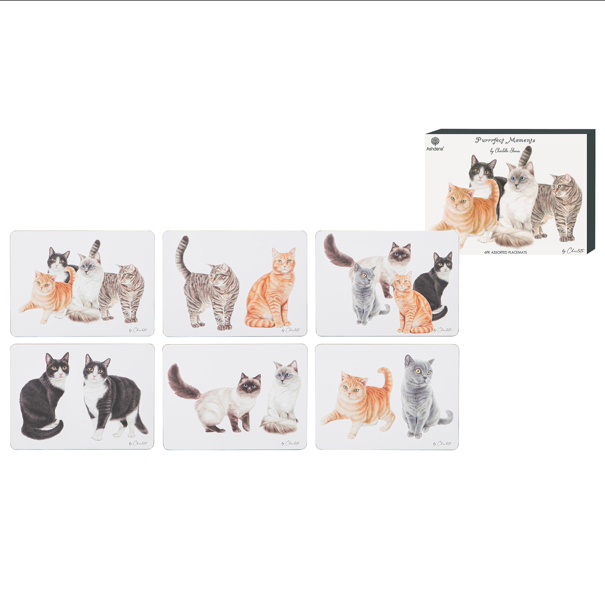 Ashdene Purrrfect Moments 6pk Placemat