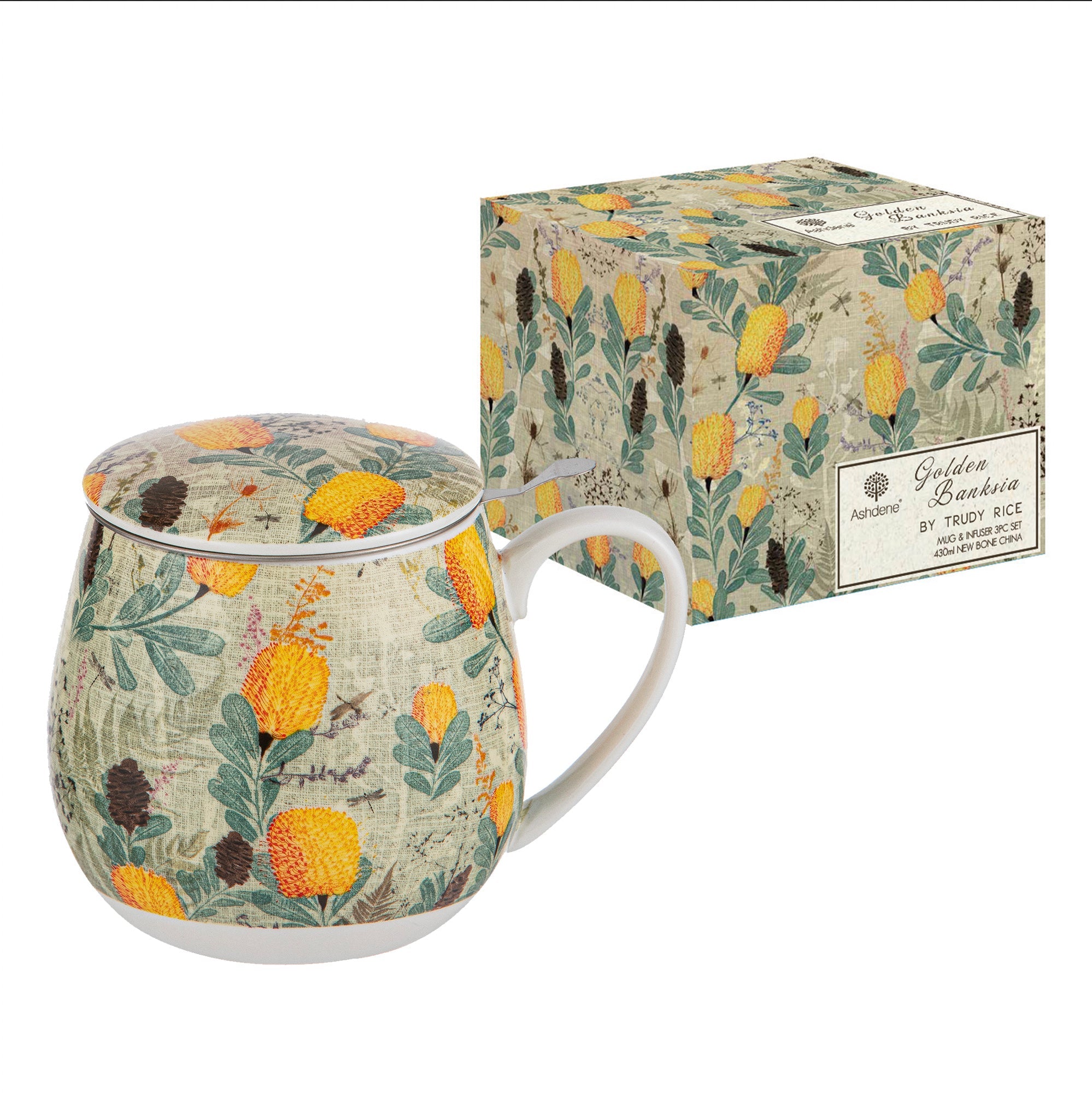 Ashdene Golden Banksia 3 Piece Infuser