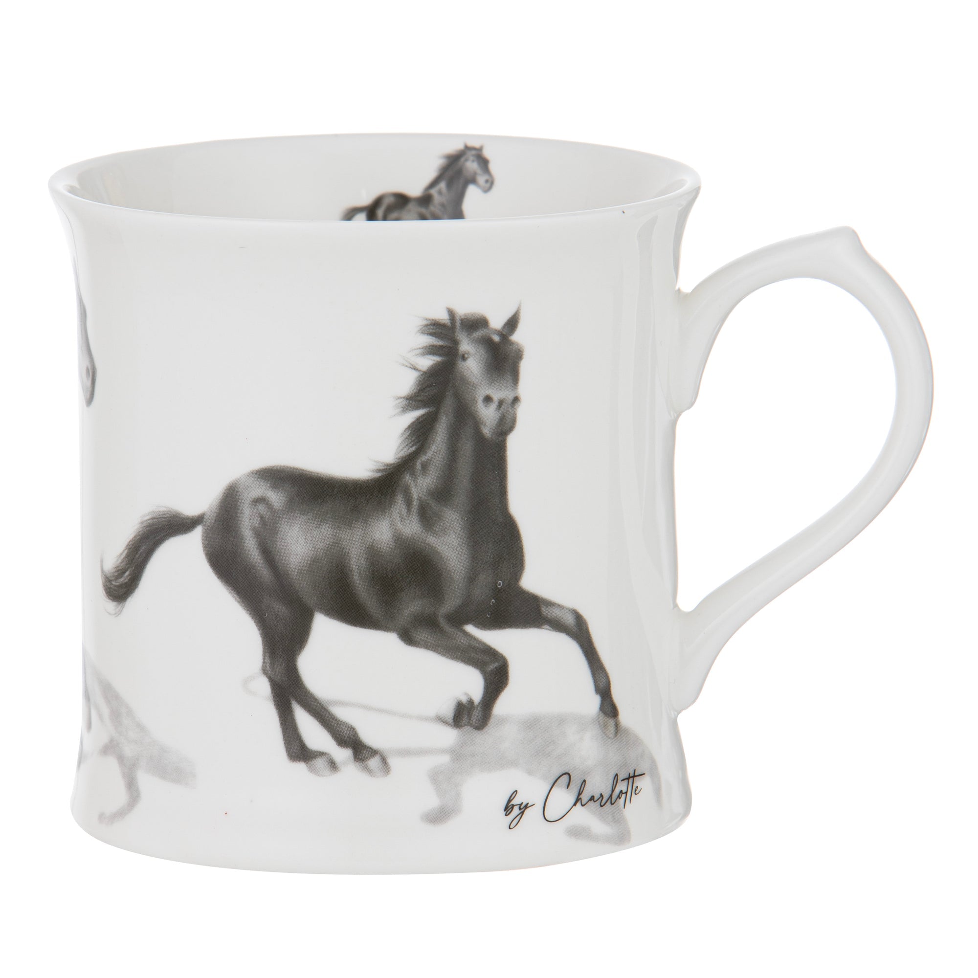 Ashdene Horses By Charlotte Black Mug