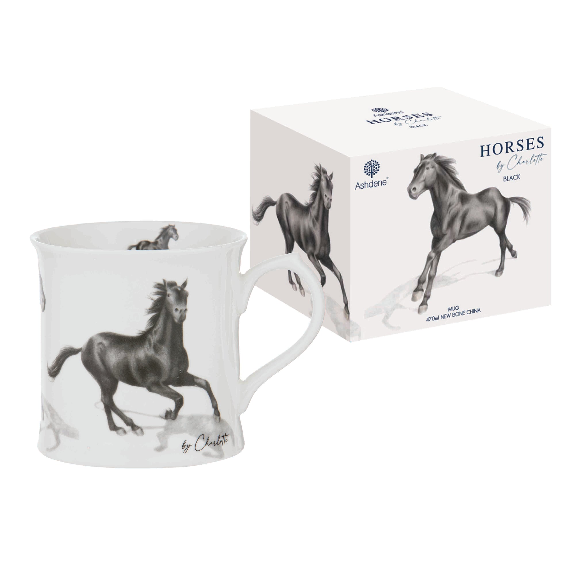 Ashdene Horses By Charlotte Black Mug