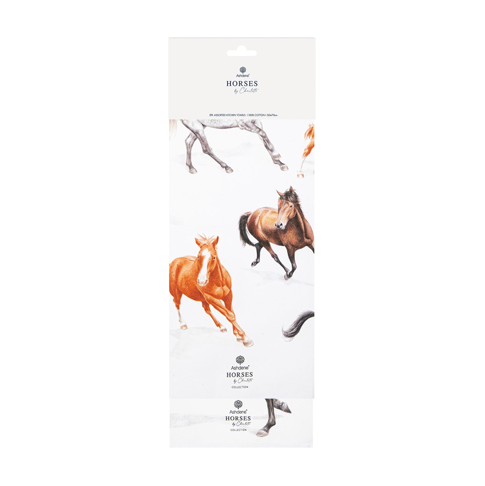 Ashdene Horses By Charlotte 2pk Kitchen Towel