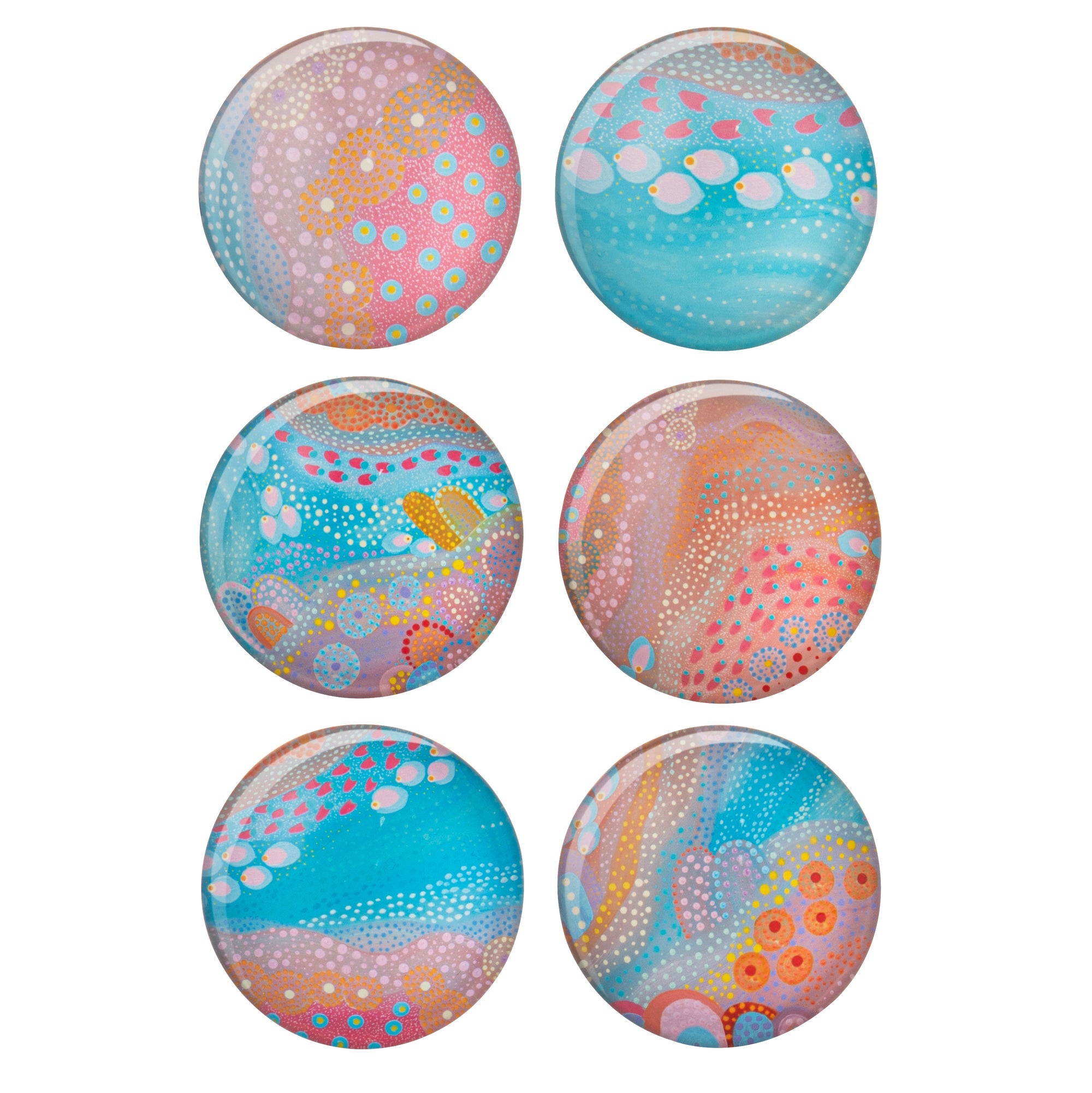 Ashdene Koort Boodja Heart Country Set of 6 Magnet