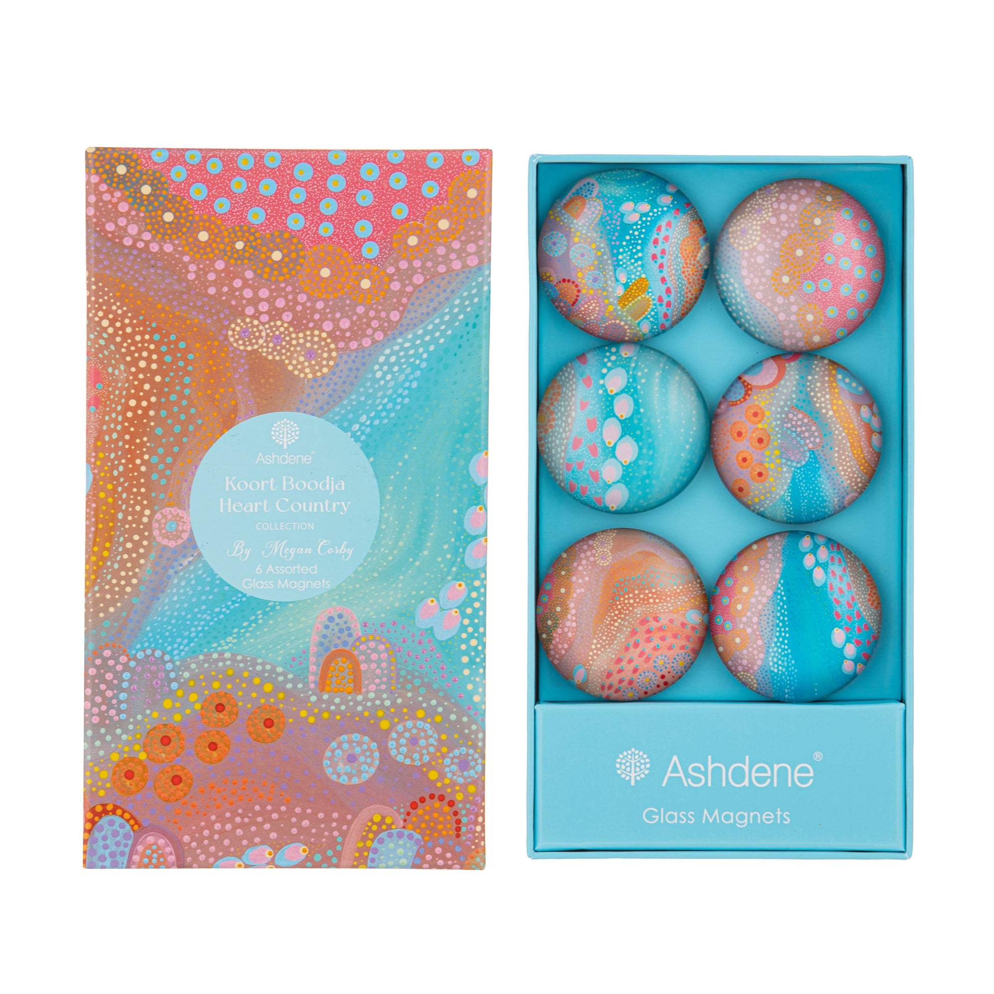 Ashdene Koort Boodja Heart Country Set of 6 Magnet