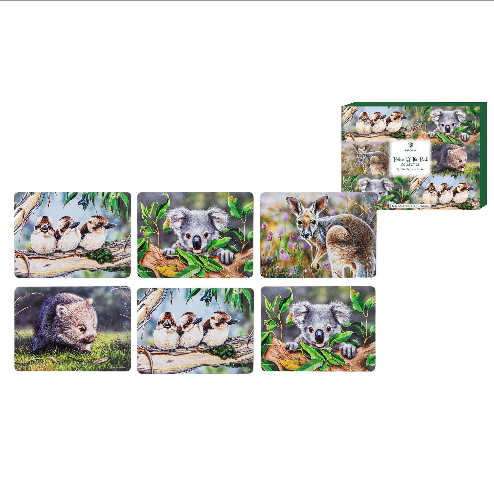 Ashdene Babies Of The Bush 6pk Placemat