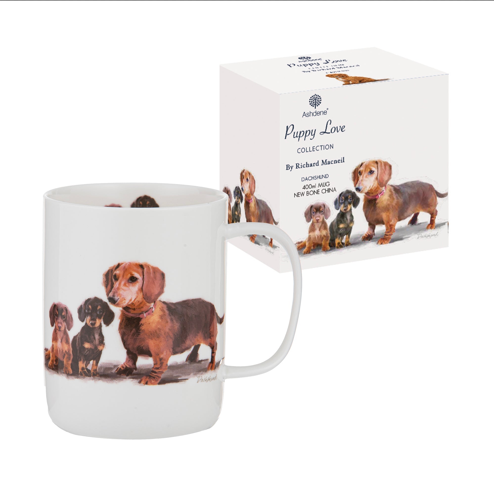 Ashdene Puppy Love Dachshund Mug
