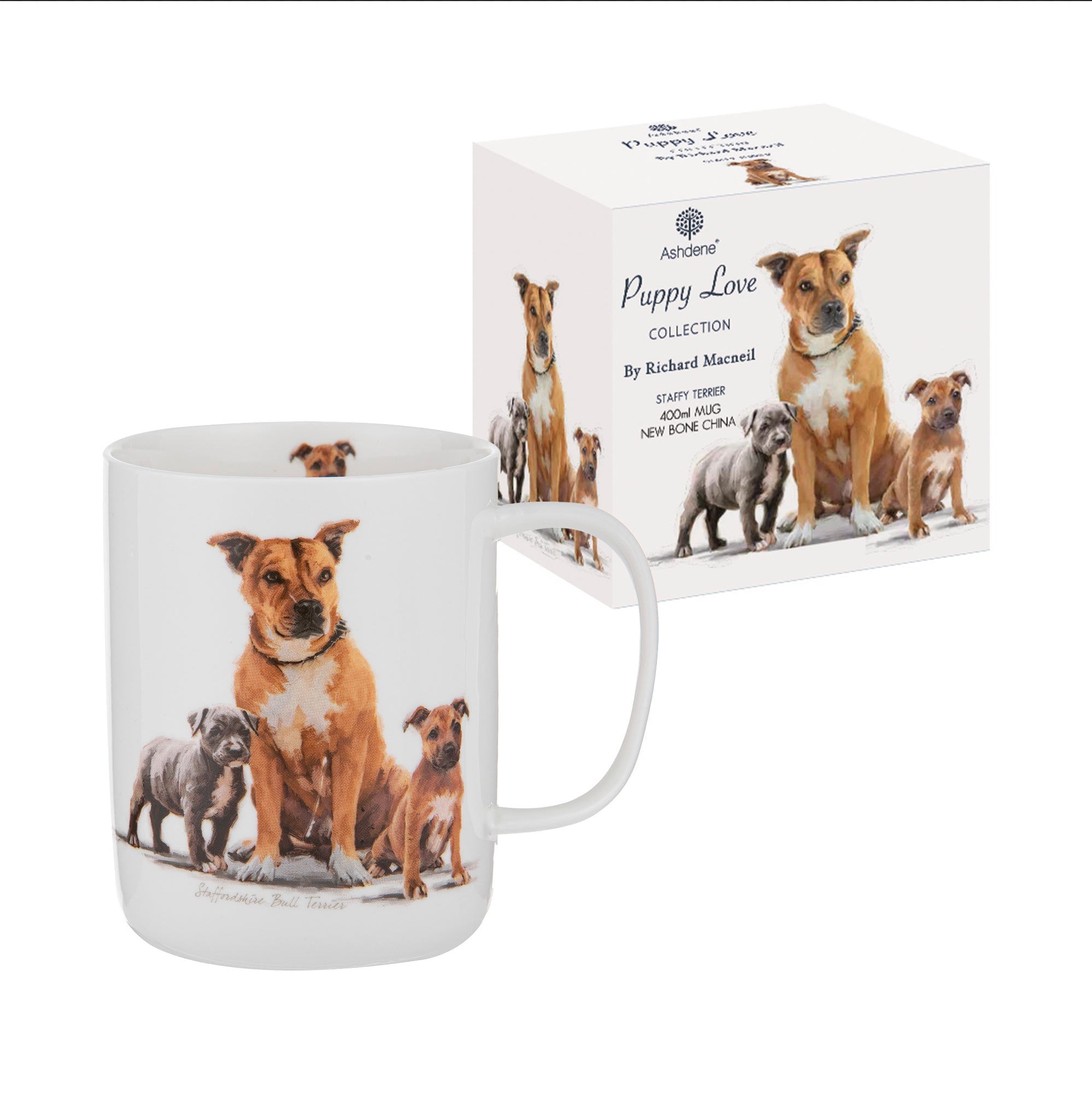 Ashdene Puppy Love Staffy Terrier Mug
