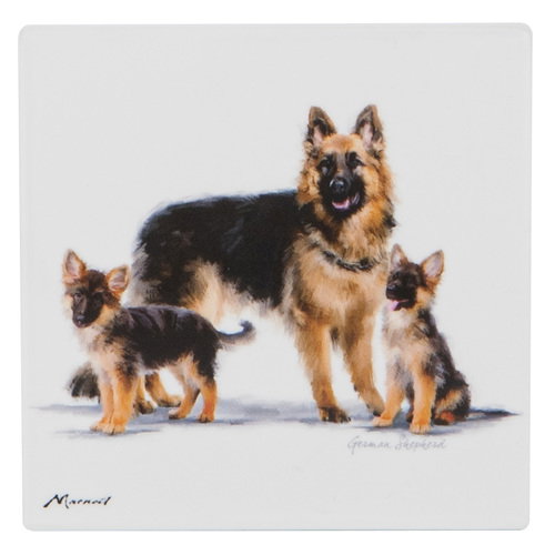 Ashdene Puppy Love German Shepherd Ceramic Coaster