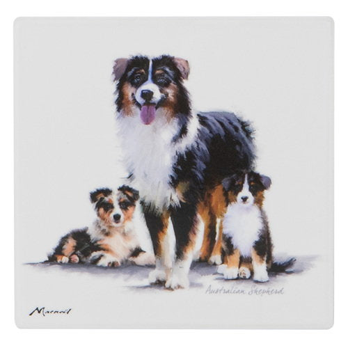 Ashdene Puppy Love Australian Shepherd Ceramic Coaster