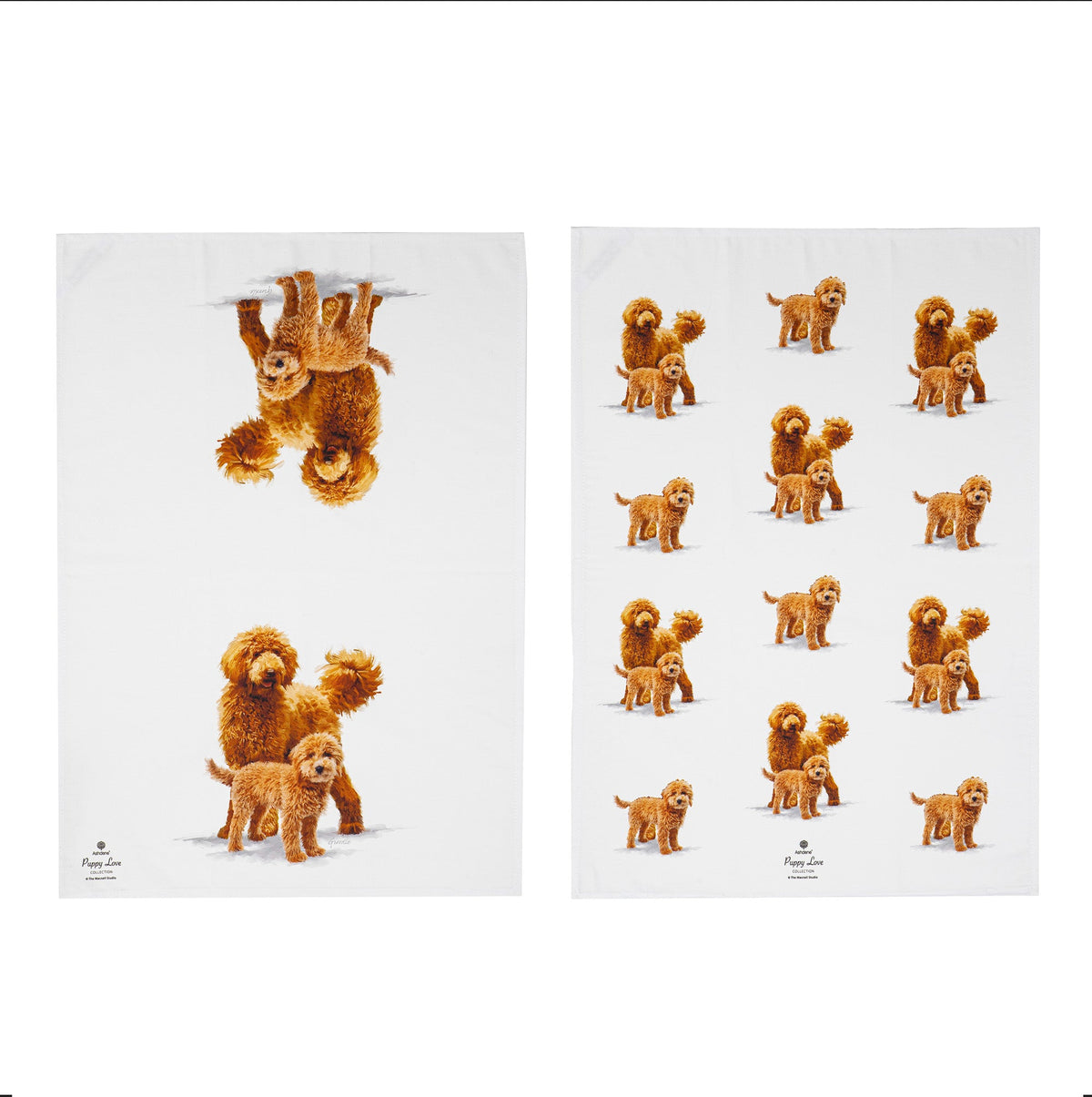 Ashdene Puppy Love Groodle 2pk Kitchen Towel