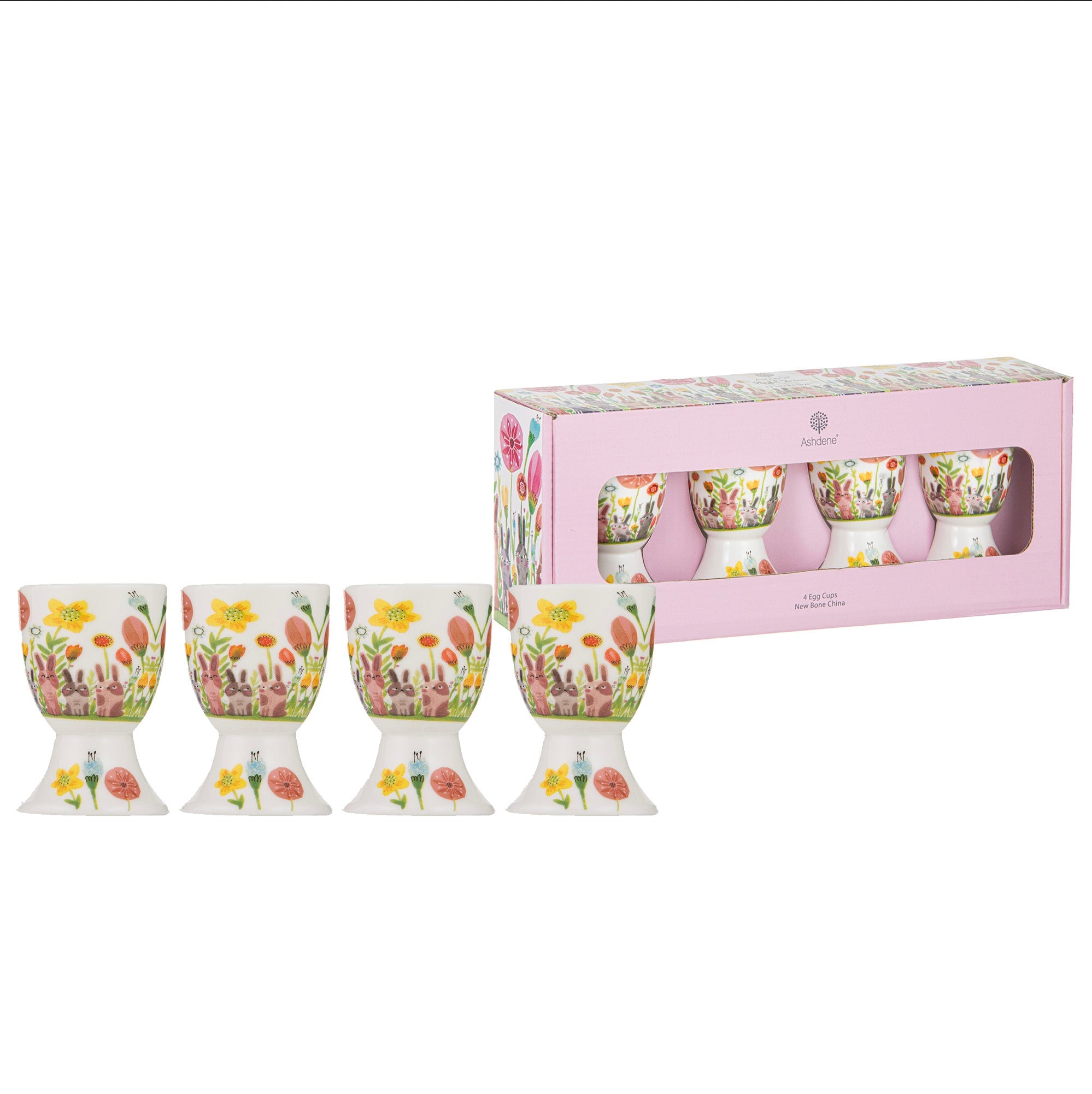 Ashdene Playful Bunnies 4pk Egg Cup