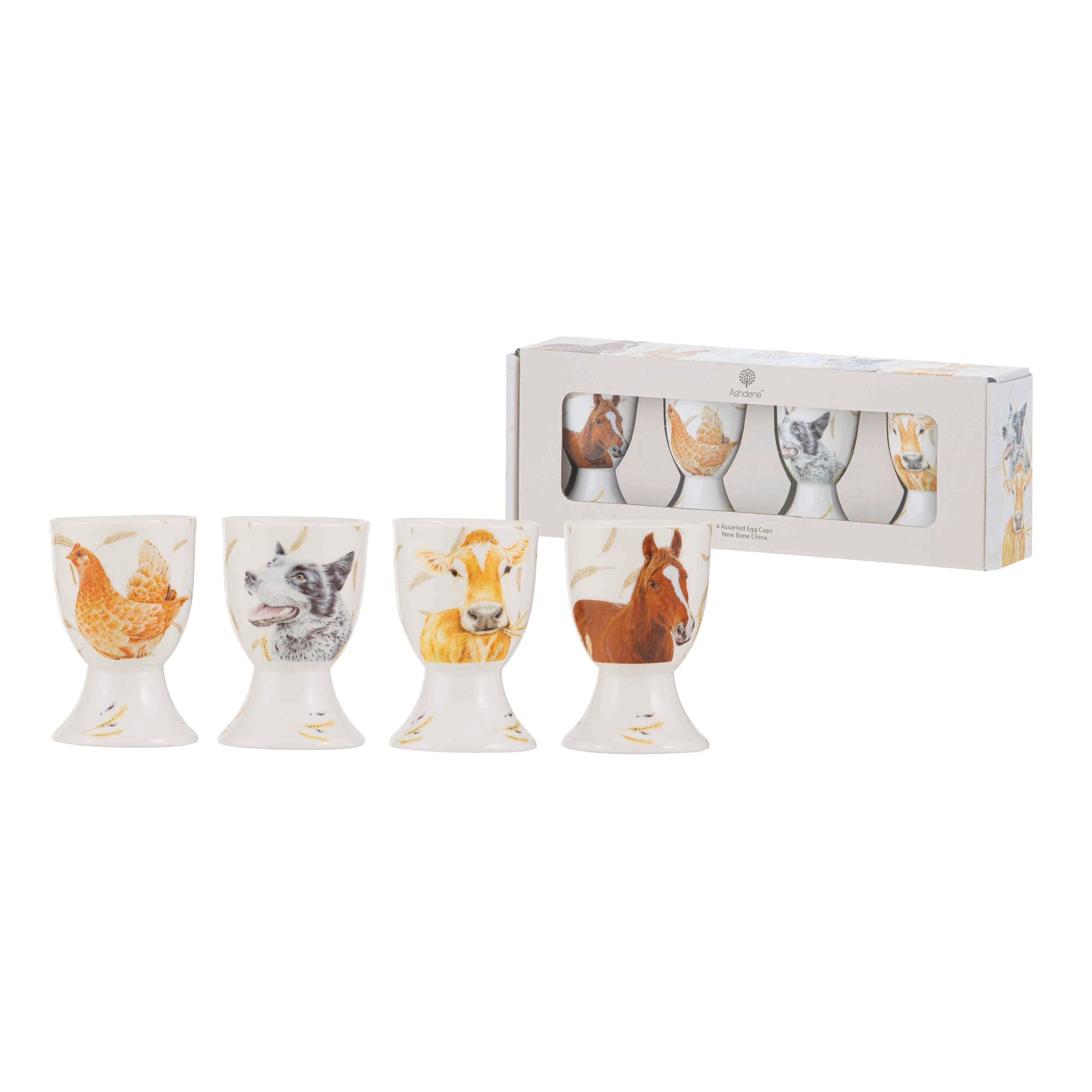 Ashdene Farmyard Faces 2 4pk Egg Cup