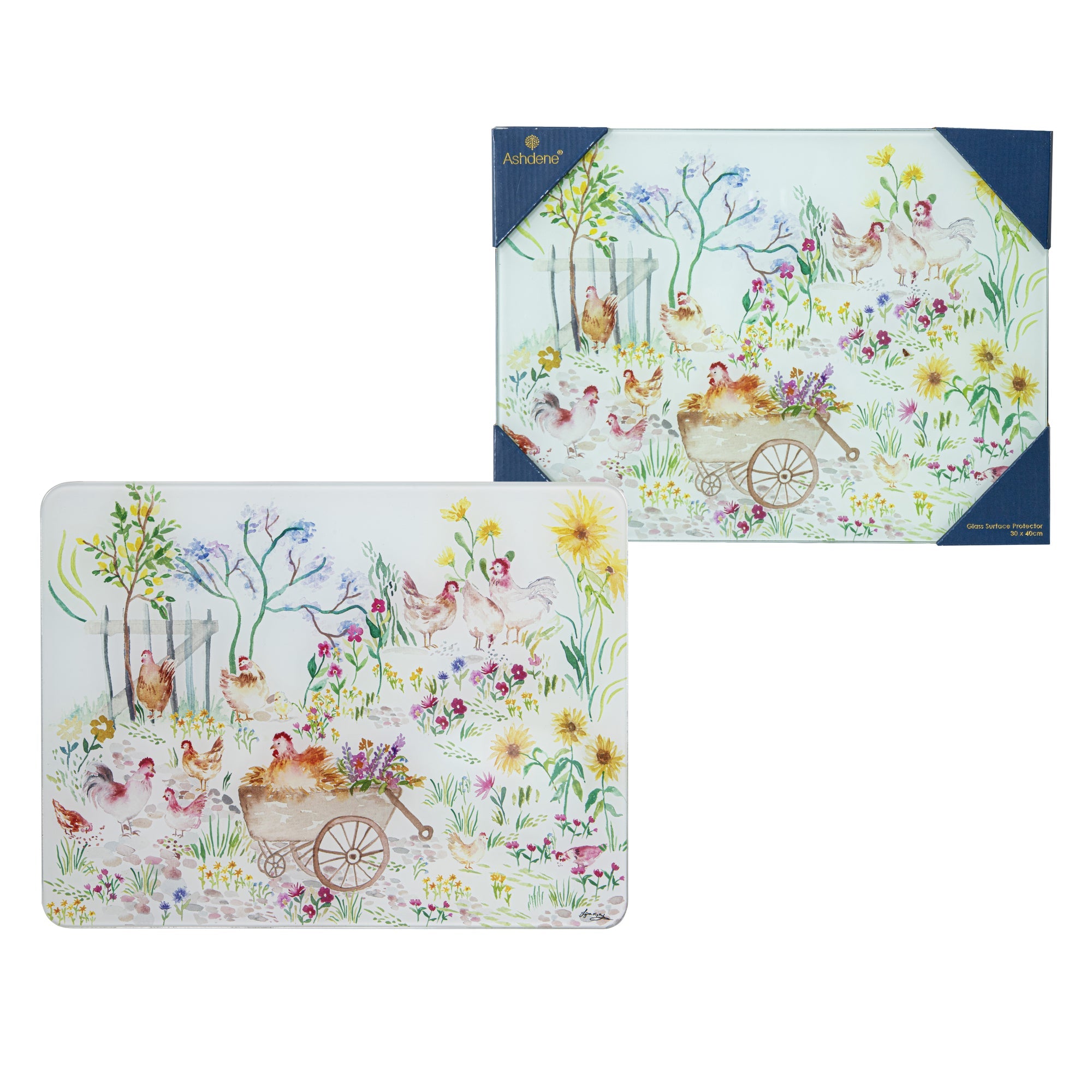 Ashdene Garden Hens Surface Protector