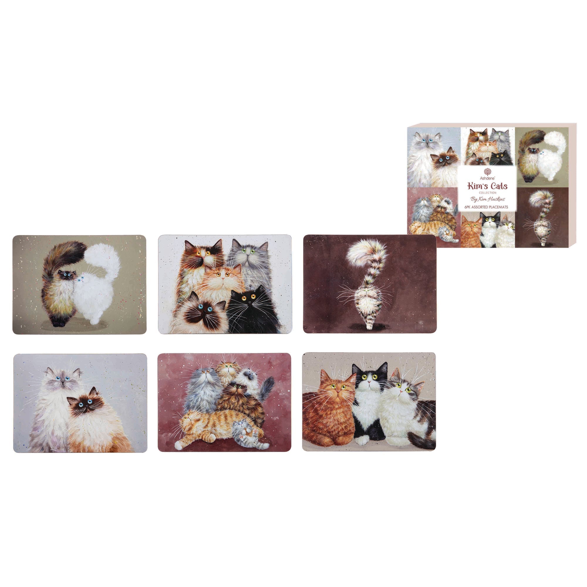 Ashdene Kim's Cats 6pk Placemat