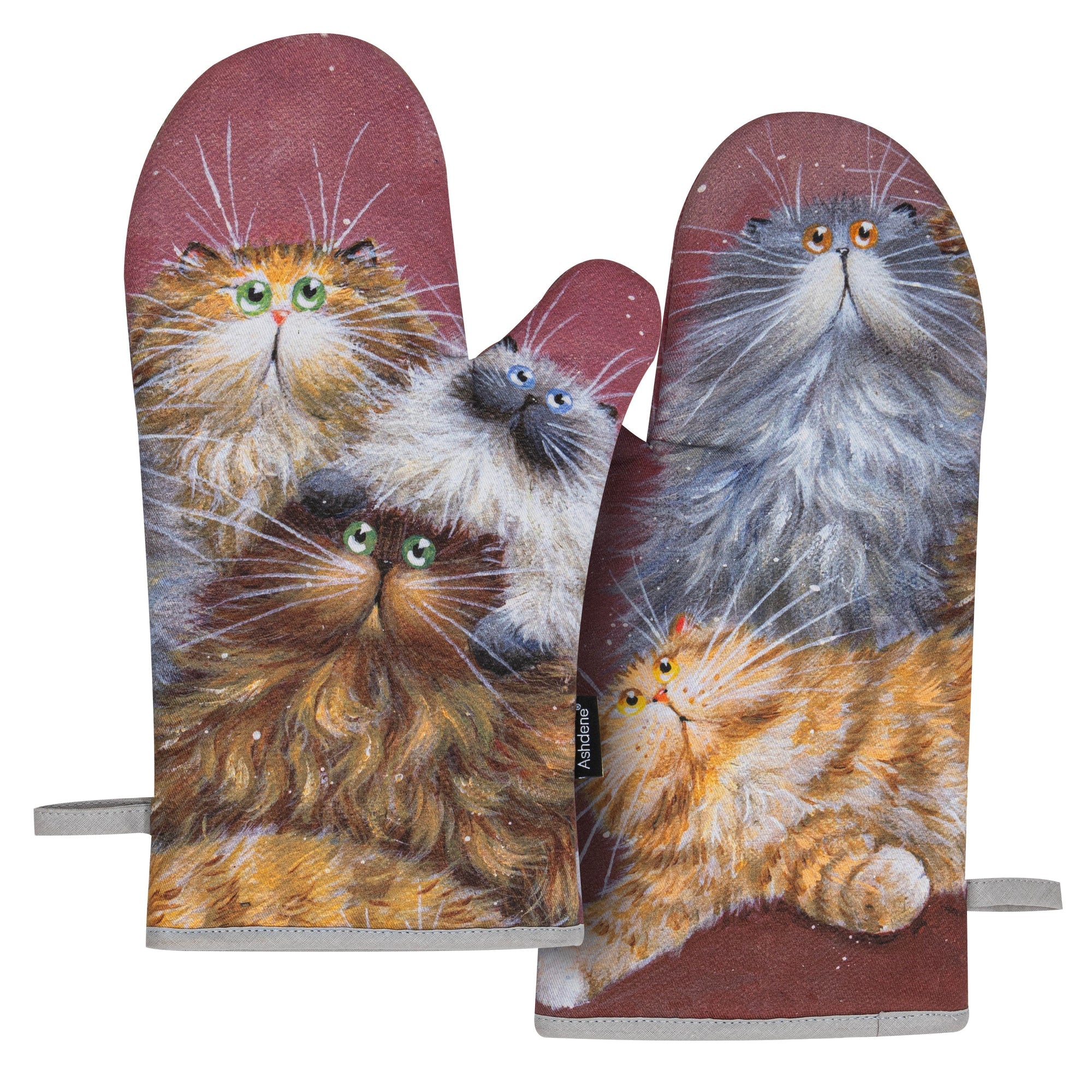 Ashdene Kim's Cats Friends Family 2pk Oven Mitt