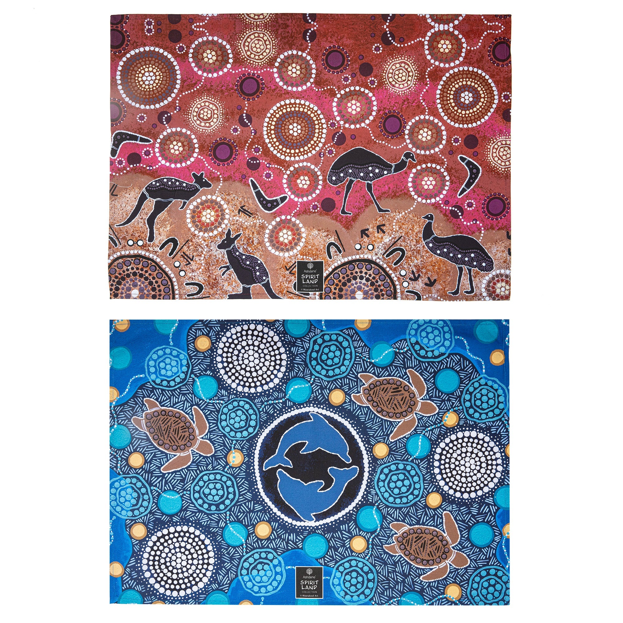 Ashdene Spirit Land Harmony Sunset 2pk Kitchen Towel