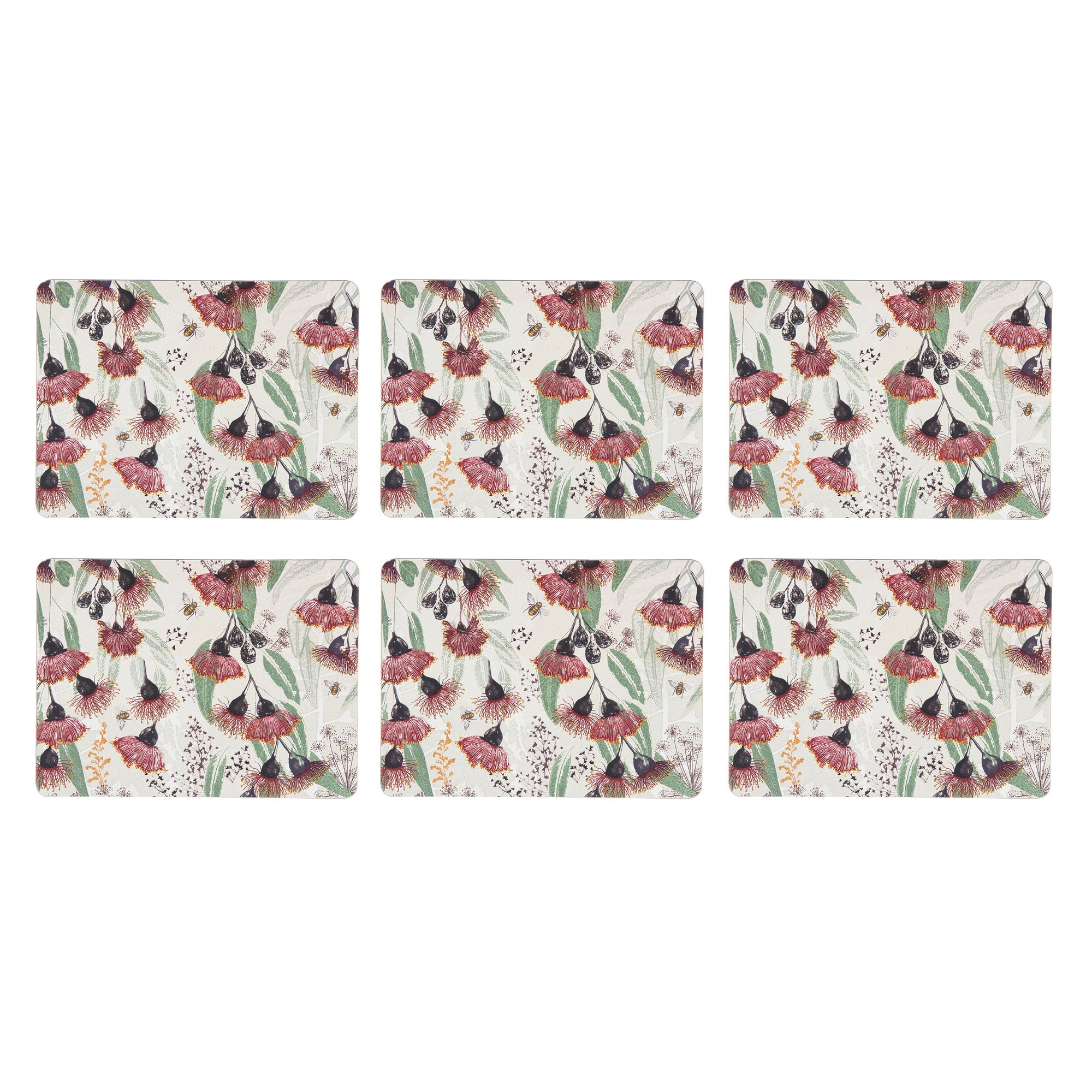 Ashdene Trudy's Garden Silver Princess 6pk Placemat