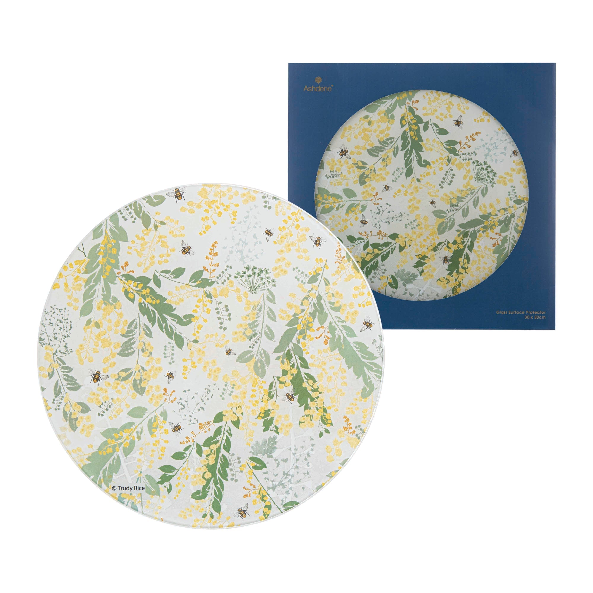 Ashdene Trudy's Garden Wattle Round Surface Protector
