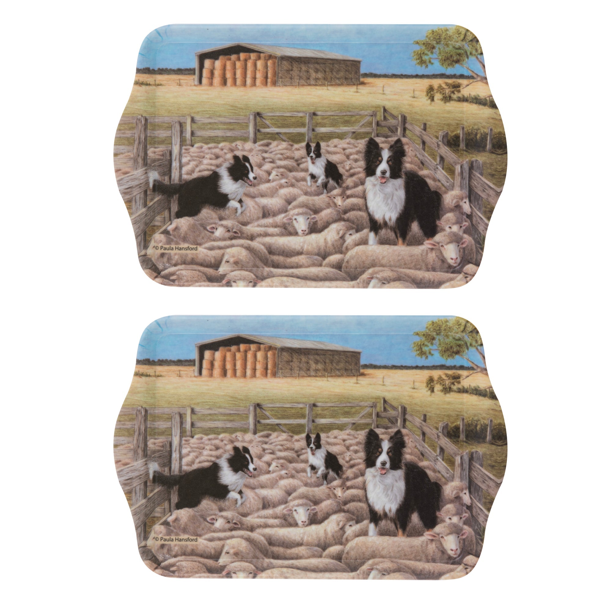 Ashdene Working Dogs Sheep Yard 2pk Scatter Tray