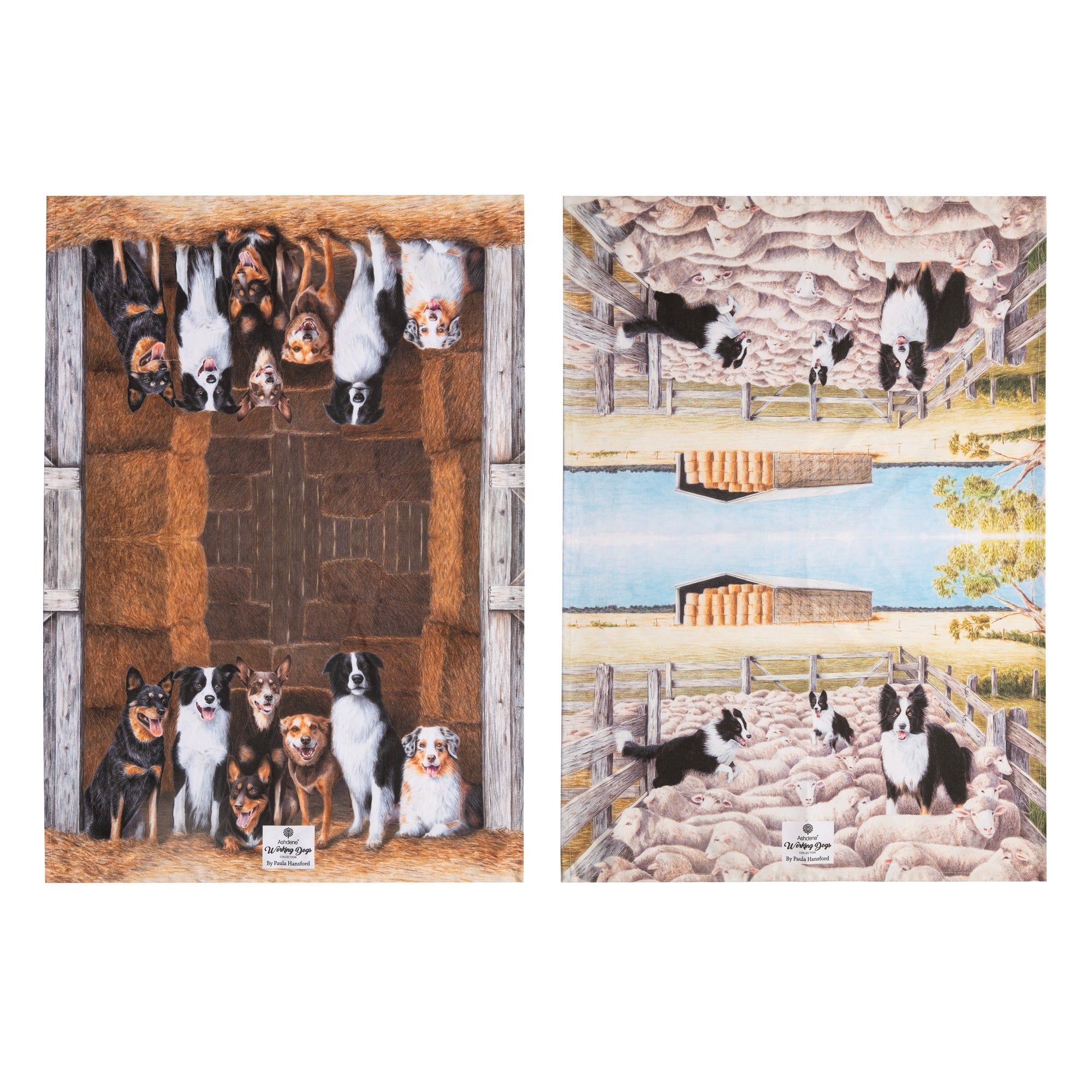 Ashdene Working Dogs Farm 2pk Kitchen Towel