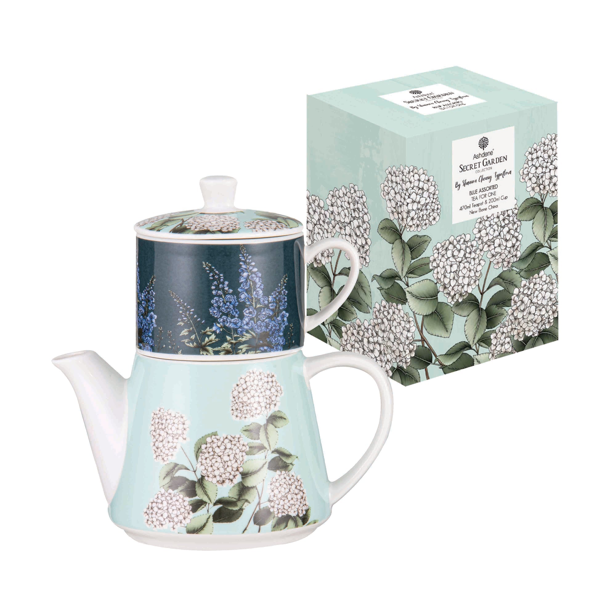 Ashdene Secret Garden Blue Tea For One
