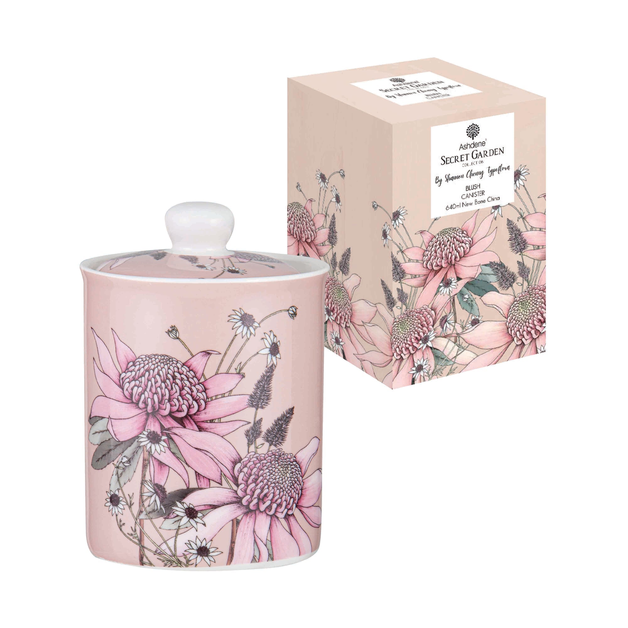 Ashdene Secret Garden Blush Canister