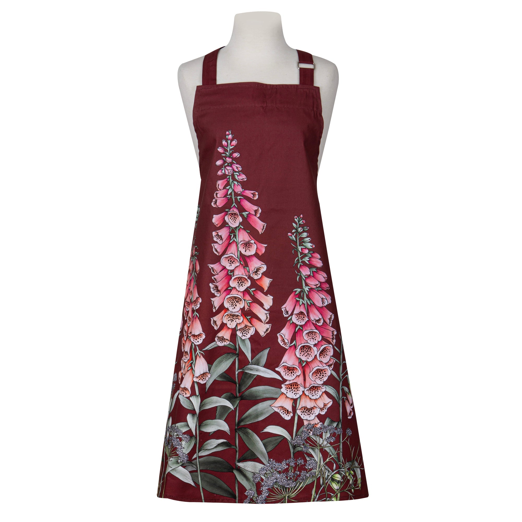 Ashdene Secret Garden Maroon Apron