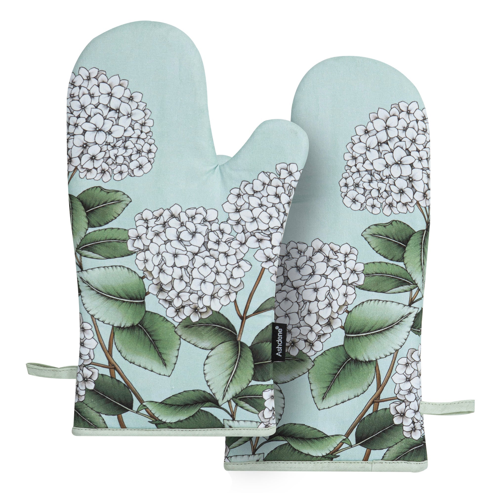 Ashdene Secret Garden Mint 2pk Oven Mitt