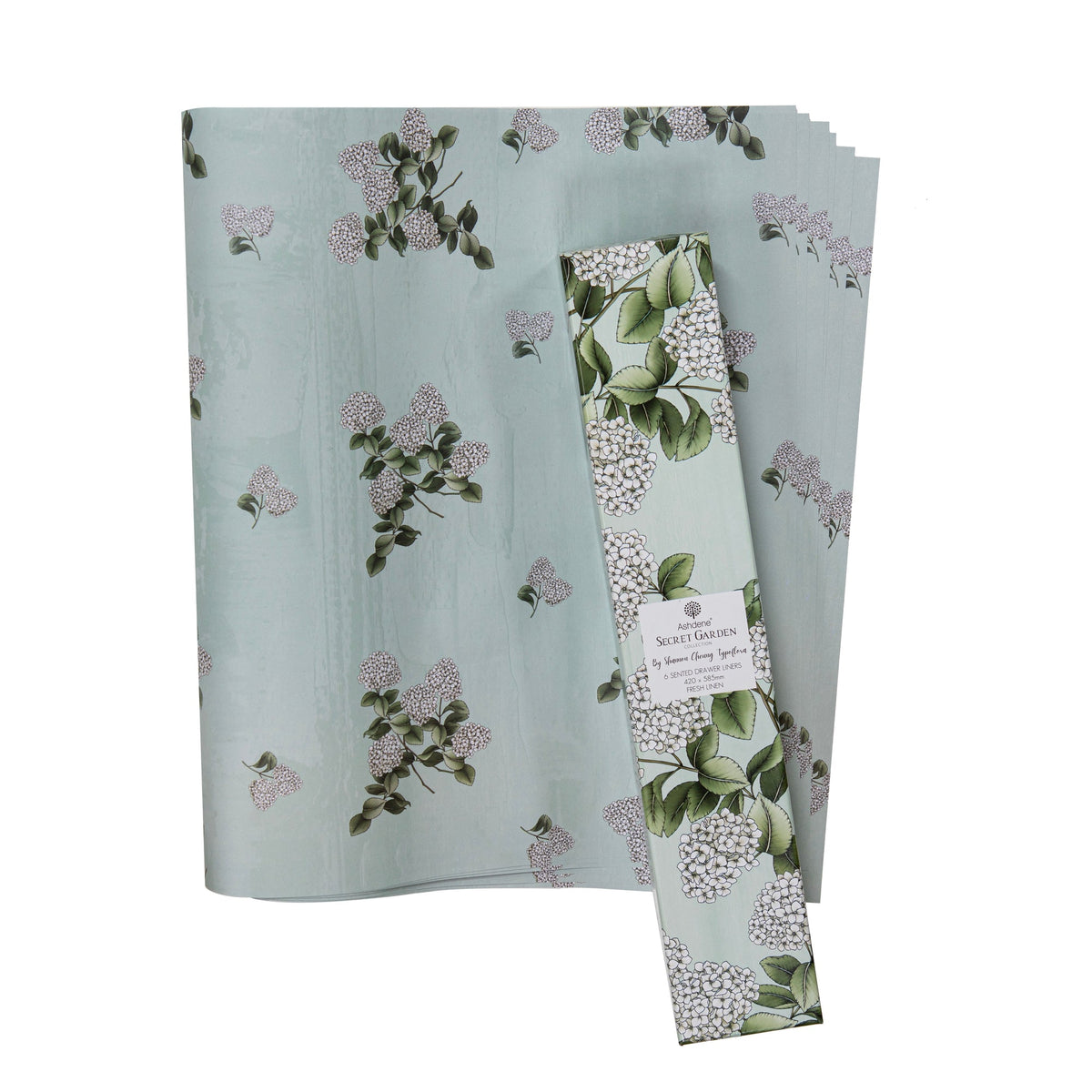 Ashdene Secret Garden 6pk Fresh Linen Scented Drawer Liner