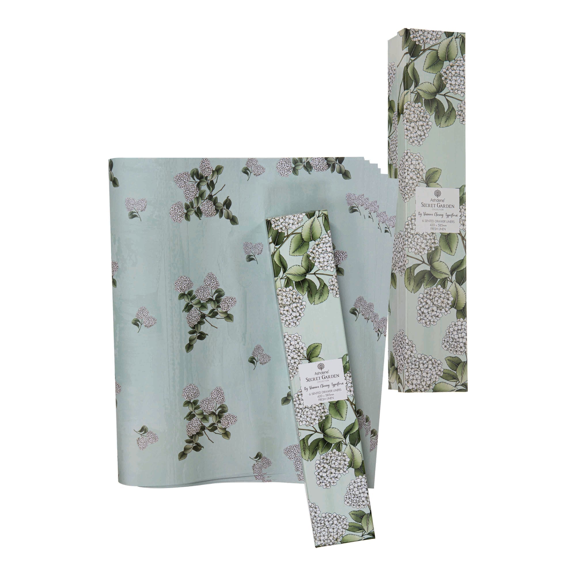 Ashdene Secret Garden 6pk Fresh Linen Scented Drawer Liner