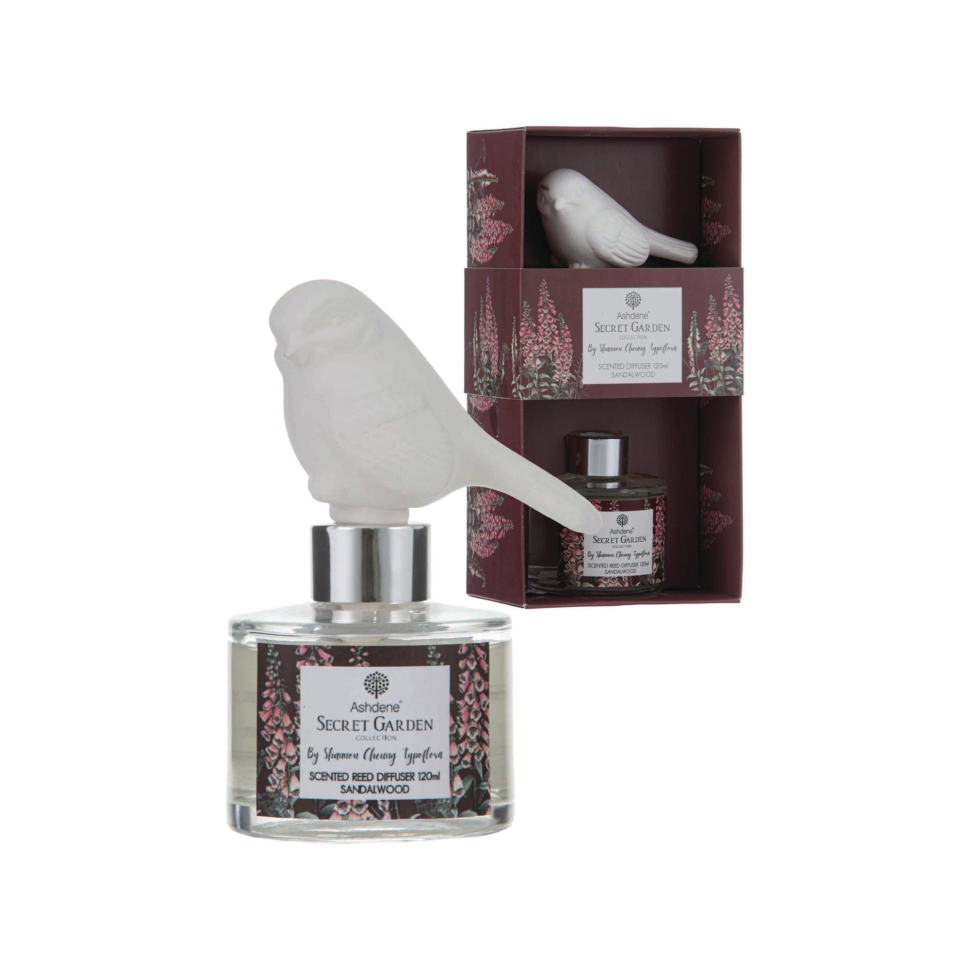 Ashdene Secret Garden Sandalwood Bird 120ml Diffuser