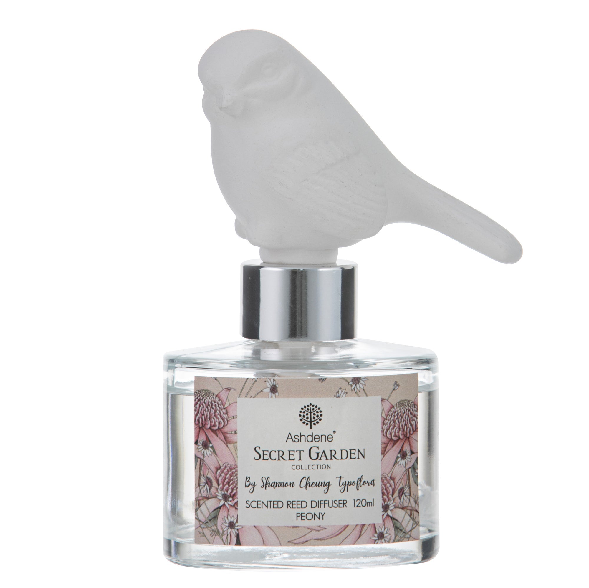 Ashdene Secret Garden Peony Bird 120ml Diffuser