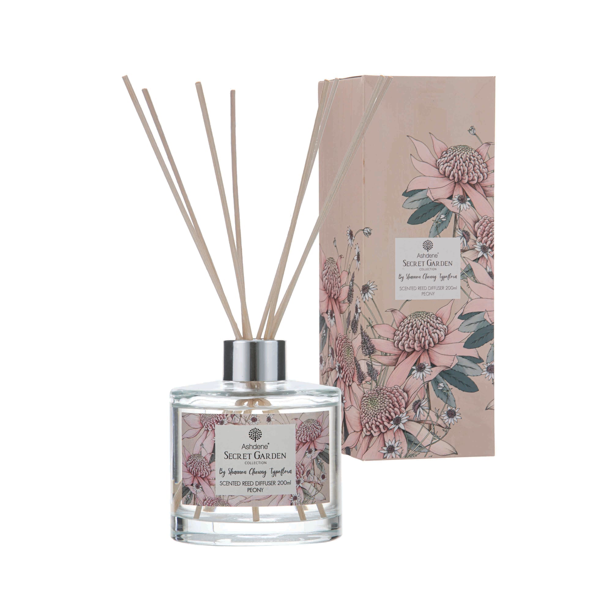 Ashdene Secret Garden Peony Reed 200ml Diffuser