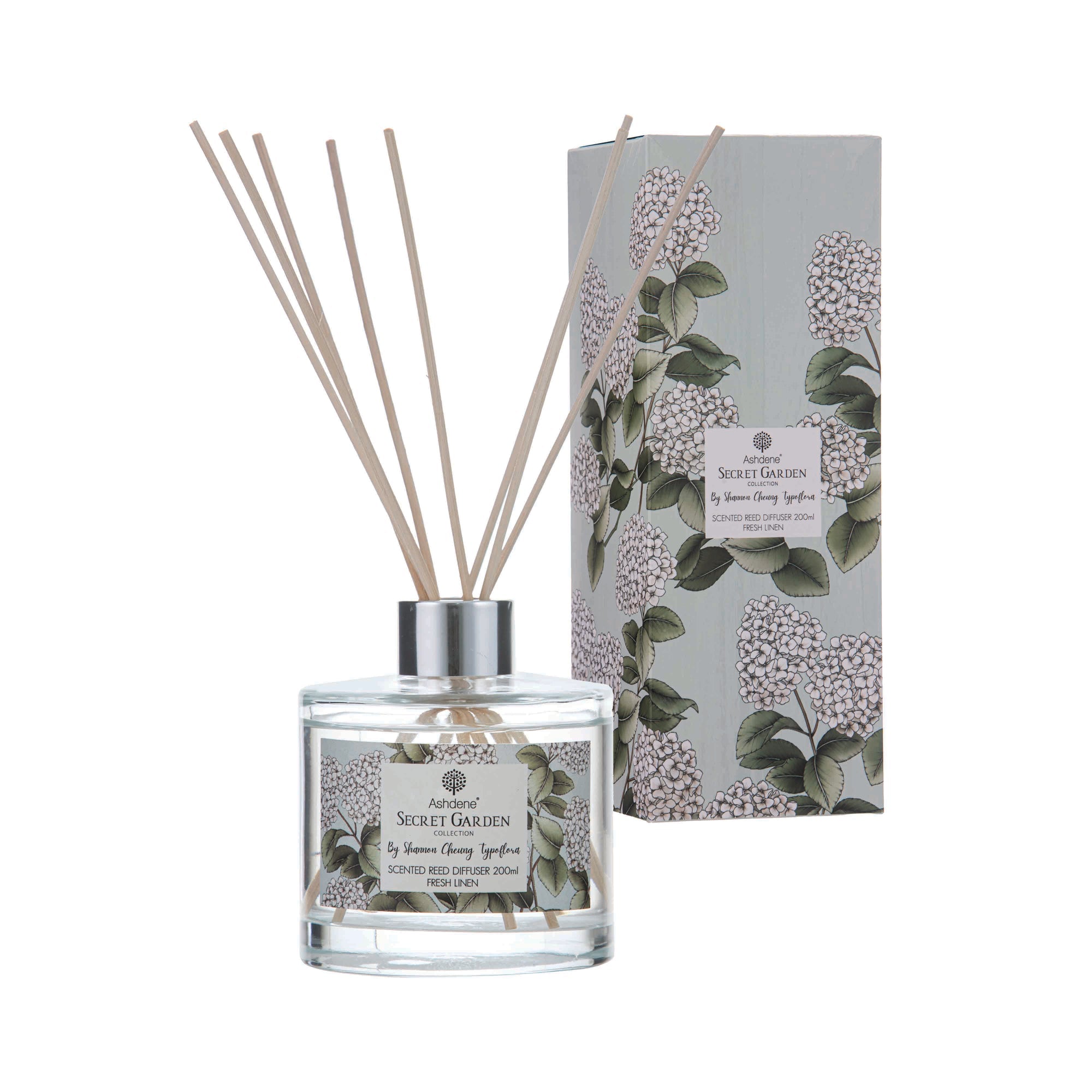 Ashdene Secret Garden Fresh Linen Reed 200ml Diffuser