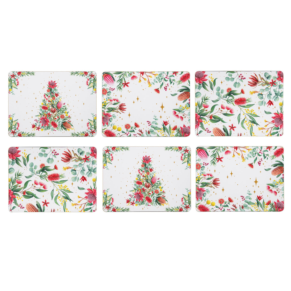 Ashdene Twinkling Blooms 6pk Placemat