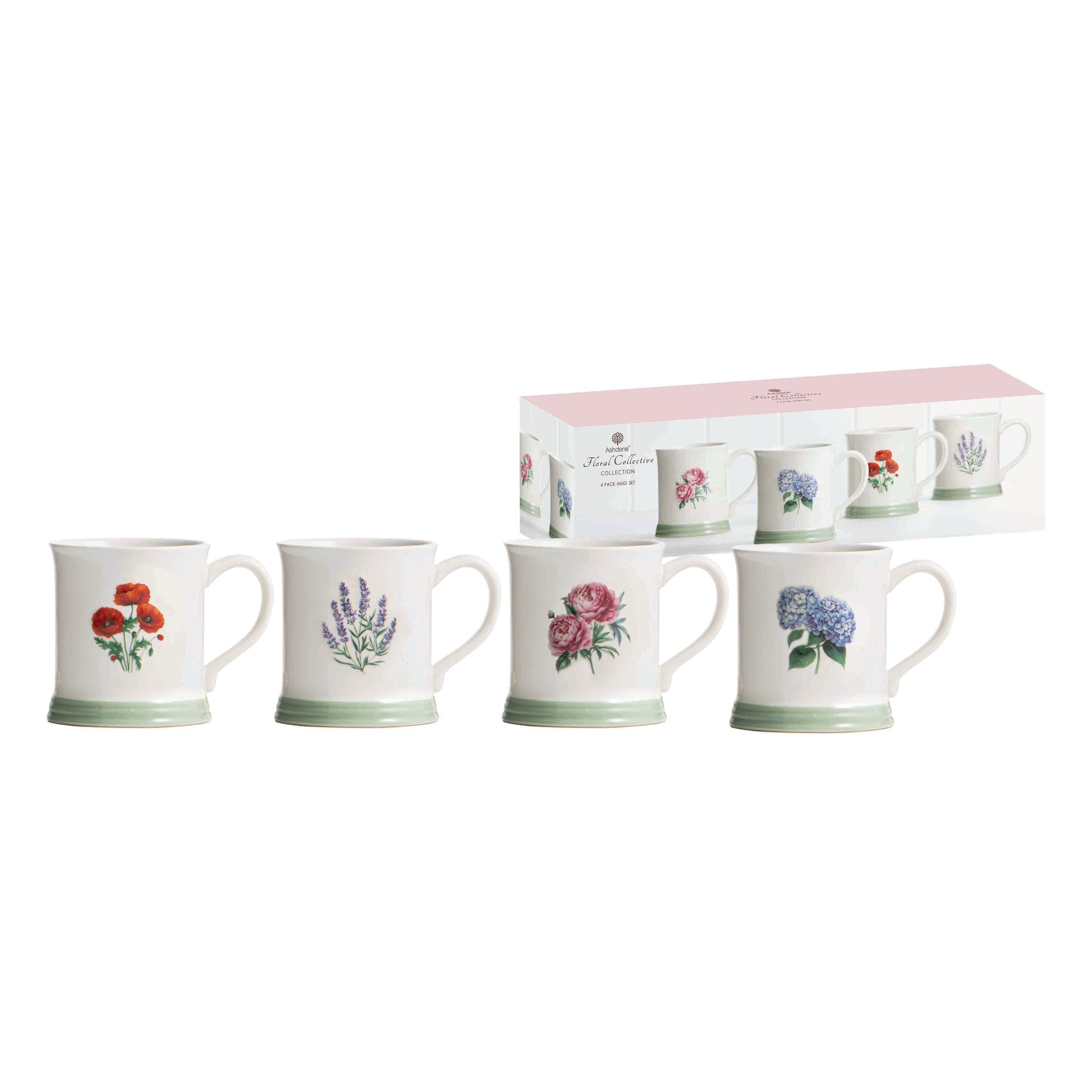 Ashdene Floral Collective Assorted 4pk Mug
