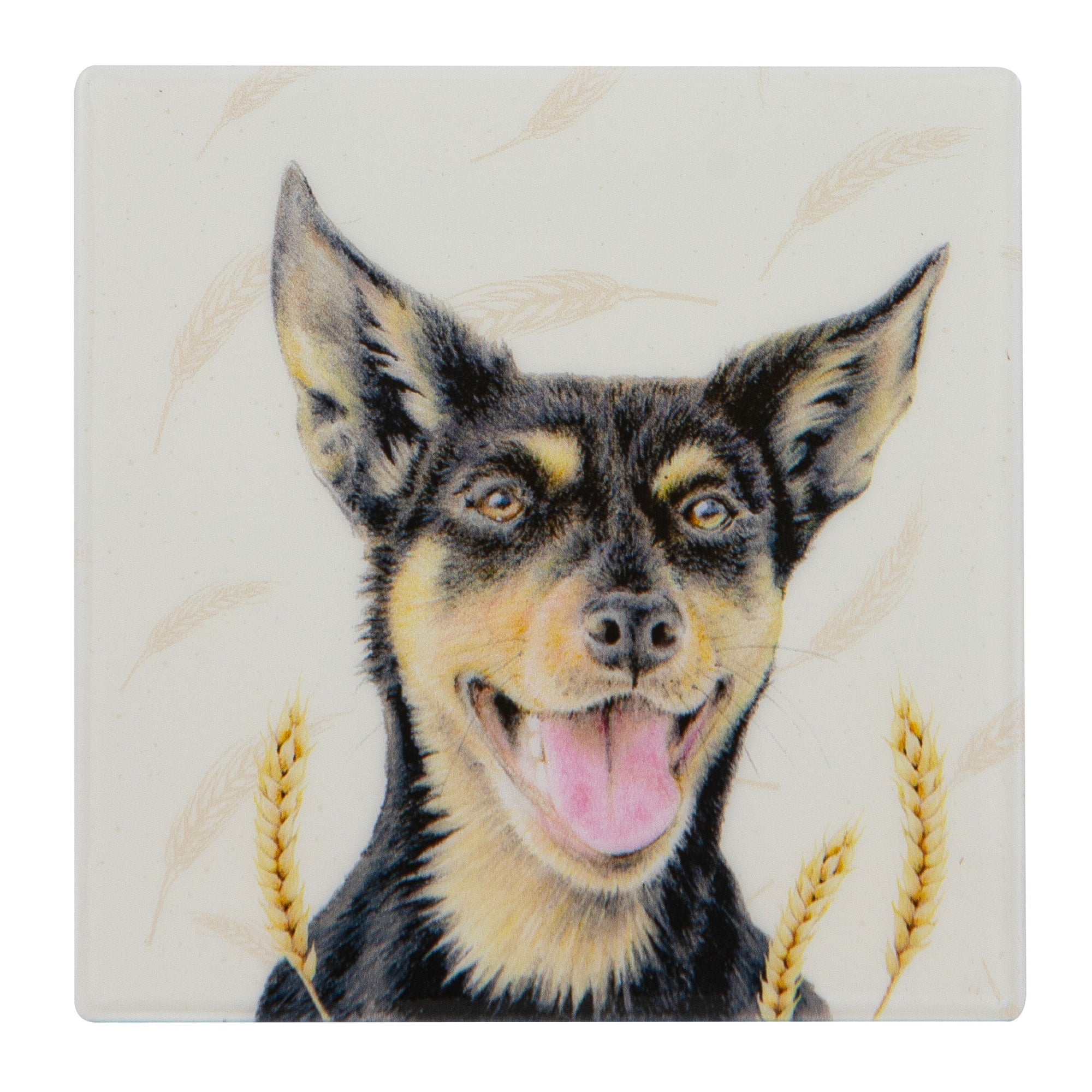 Ashdene Farmyard Faces Kelpie Ceramic Coaster