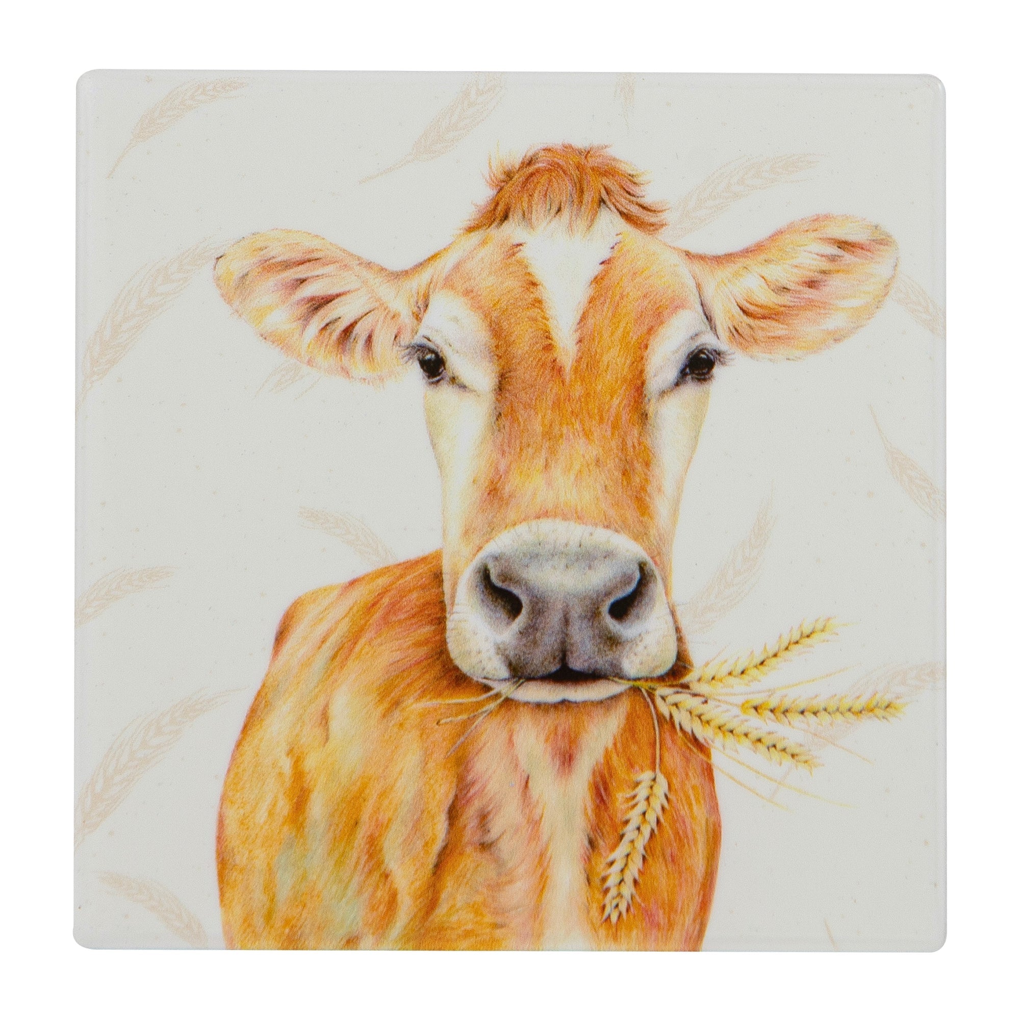 Ashdene Farmyard Faces Dairy Cow Ceramic Coaster