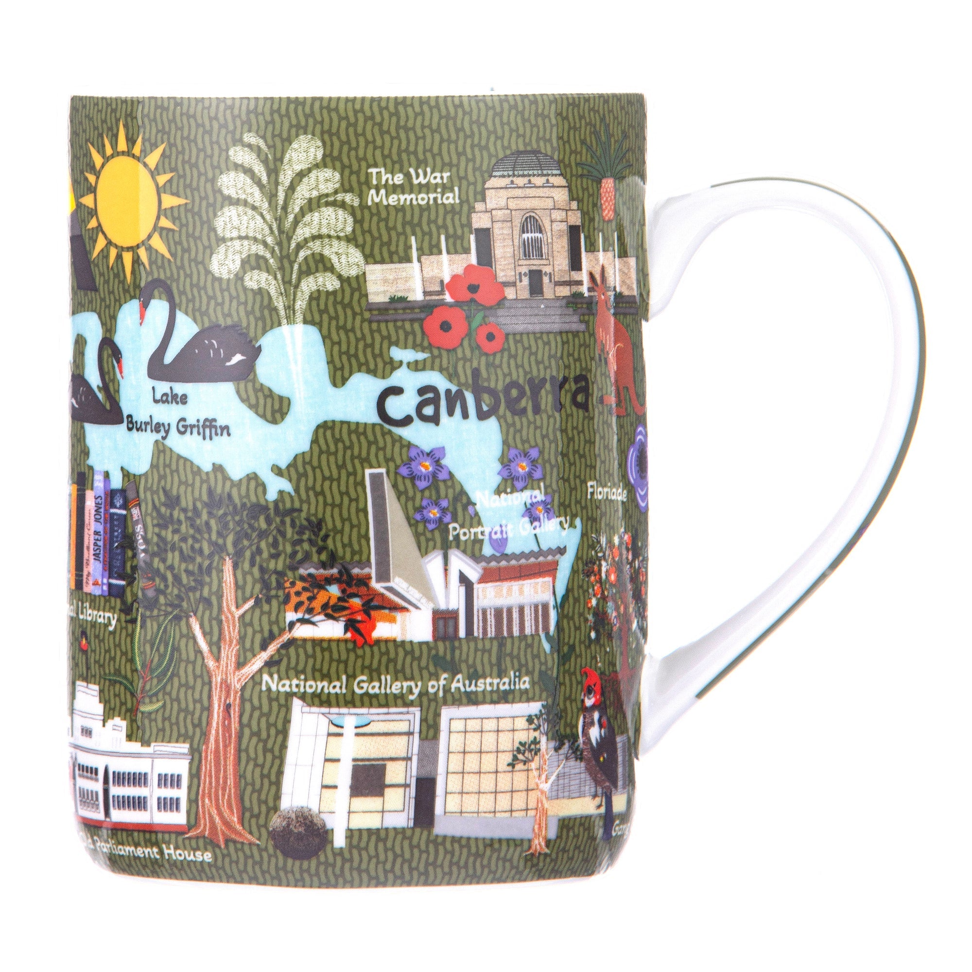 Ashdene Land Down Under Canberra Mug