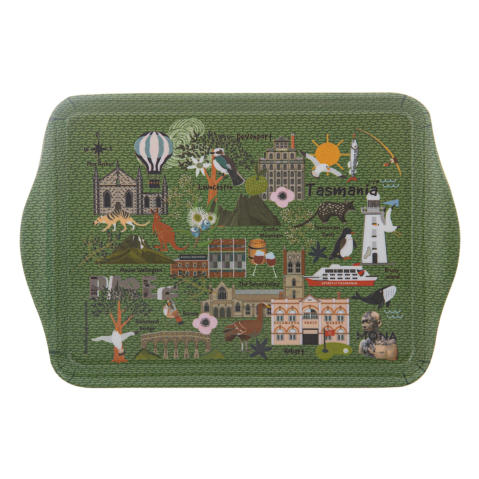 Ashdene Land Down Under TAS 2pk Scatter Tray