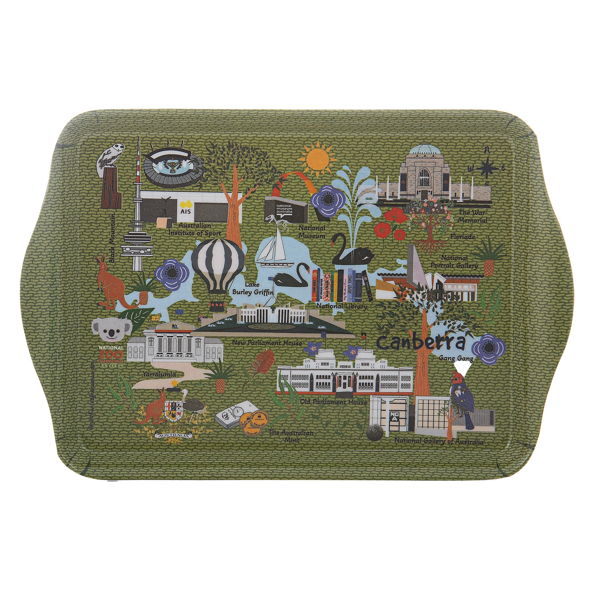 Ashdene Land Down Under Canberra 2pk Scatter Tray