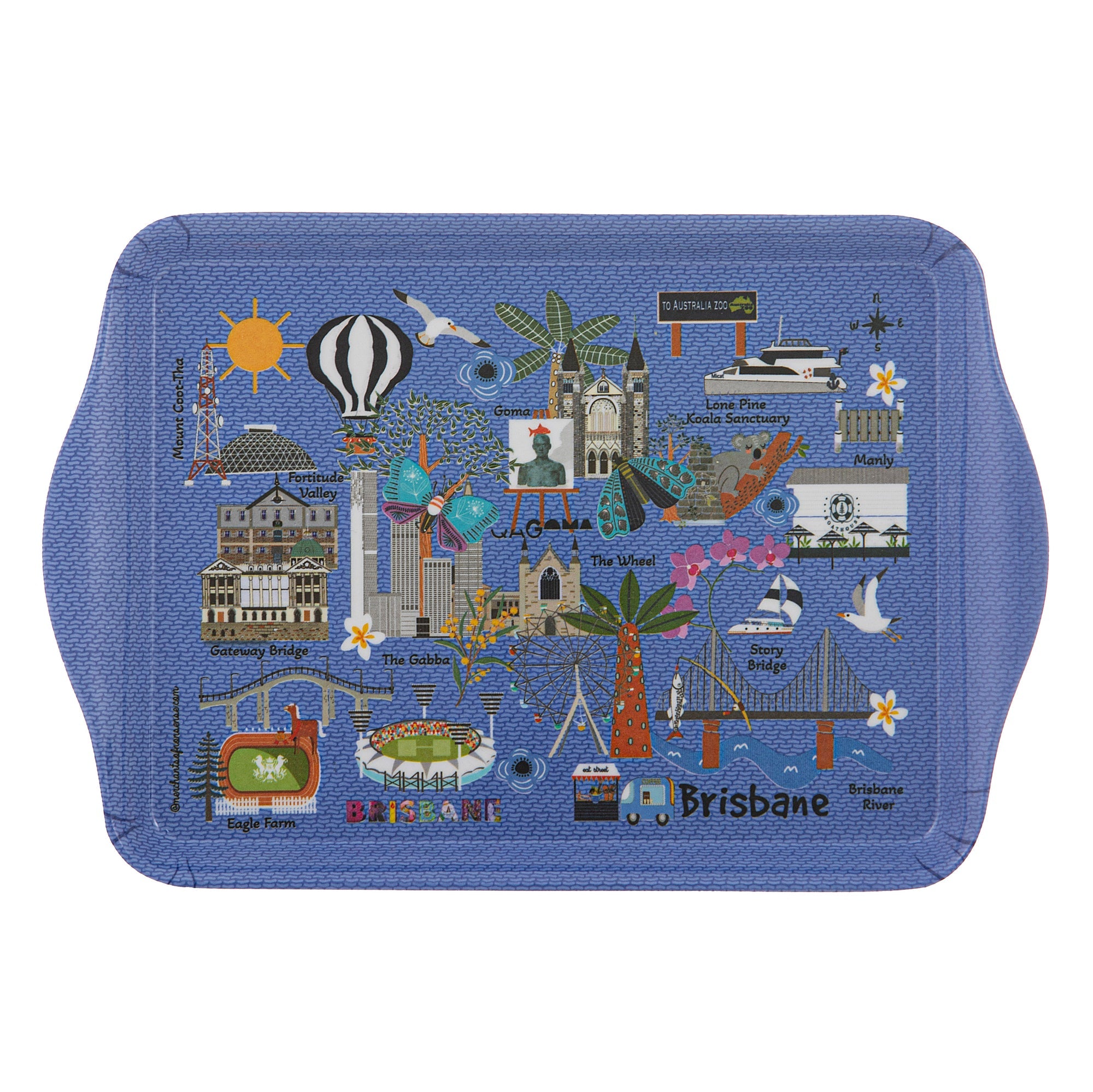 Ashdene Land Down Under Brisbane 2pk Scatter Tray